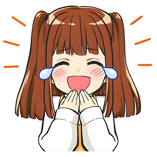 😄 Стикер «Аниме-тян» для Telegram