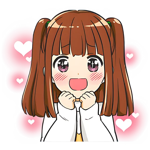 🥰 Стикер «Аниме-тян» для Telegram