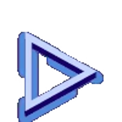 🔢 Эмодзи «Голубой с синей тенью шрифт» для Telegram