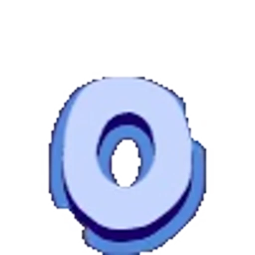 🔠 Эмодзи «Голубой с синей тенью шрифт» для Telegram