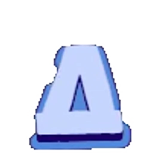🔠 Эмодзи «Голубой с синей тенью шрифт» для Telegram