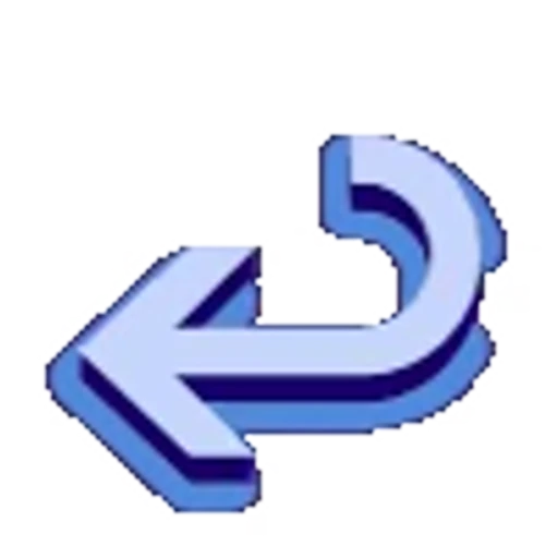 🔢 Эмодзи «Голубой с синей тенью шрифт» для Telegram