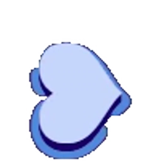 🥰 Эмодзи «Голубой с синей тенью шрифт» для Telegram