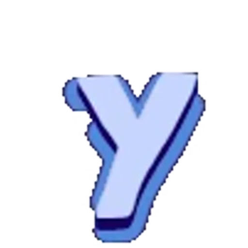 🔠 Эмодзи «Голубой с синей тенью шрифт» для Telegram