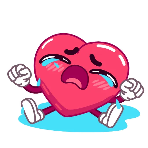 😭 Стикер «Сердечко» для Telegram