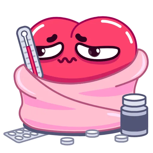 🤒 Стикер «Сердечко» для Telegram