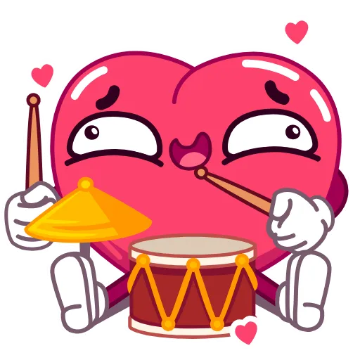 🥁 Стикер «Сердечко» для Telegram