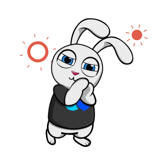 😊 Стикер «Animated Rabbit» для Telegram