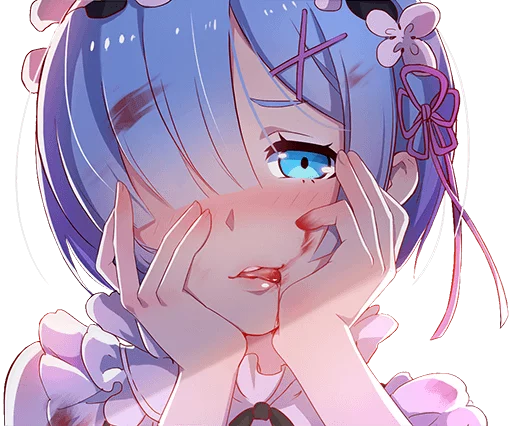 ❤ Стикер «Anime Reactions 2» для Telegram