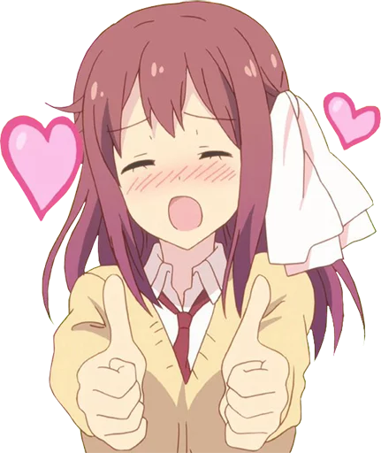 👍 Стикер «Anime Reactions 2» для Telegram