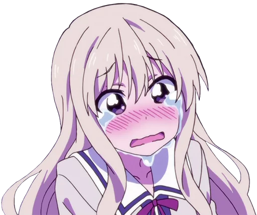 😭 Стикер «Anime Reactions 2» для Telegram