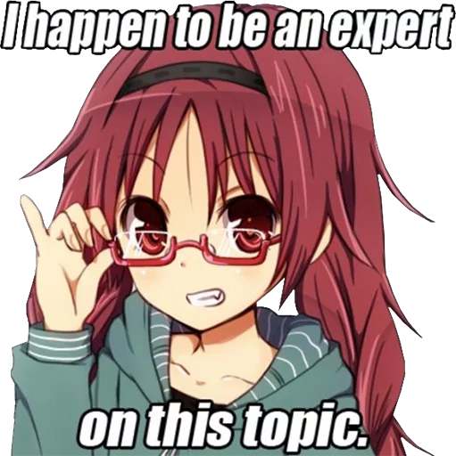 🤓 Стикер «Anime Reactions 2» для Telegram