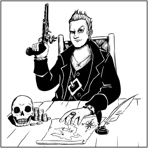 🏴‍☠️ Стикер «Набор по работам» для Telegram
