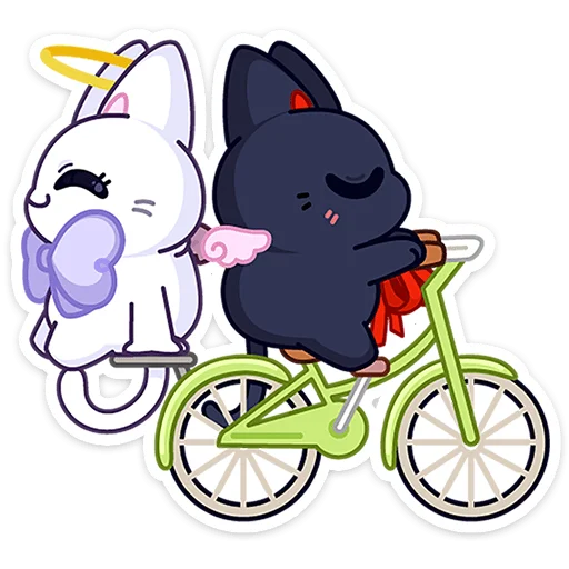 🚴 Стикер «Аннет и Сейлем» для Telegram