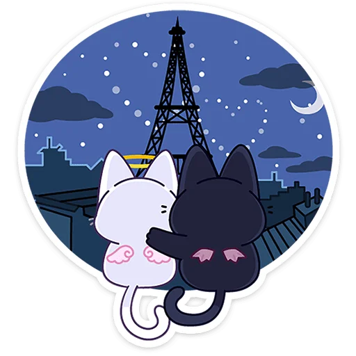 🥰 Стикер «Аннет и Сейлем» для Telegram