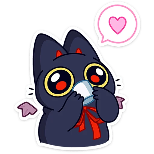 🥰 Стикер «Аннет и Сейлем» для Telegram