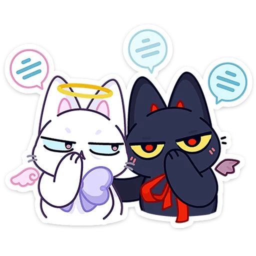 🥰 Стикер «Аннет и Сейлем» для Telegram