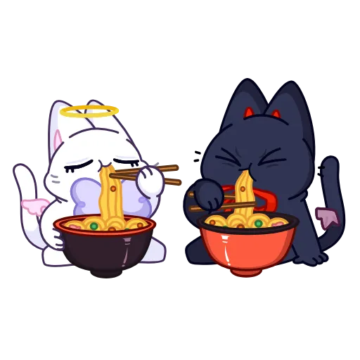 🍜 Эмодзи «Аннет и Сейлем» для Telegram