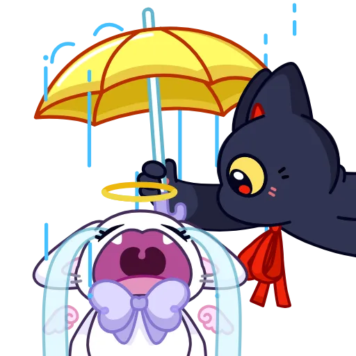 ☔️ Эмодзи «Аннет и Сейлем» для Telegram