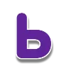 🌸 Эмодзи «Фиолетовые буквы с белым контуром» для Telegram