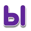 🌸 Эмодзи «Фиолетовые буквы с белым контуром» для Telegram