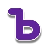 🌸 Эмодзи «Фиолетовые буквы с белым контуром» для Telegram