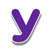 🌸 Эмодзи «Фиолетовые буквы с белым контуром» для Telegram