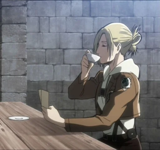 🐬 Стикер «Annie Leonhart» для Telegram
