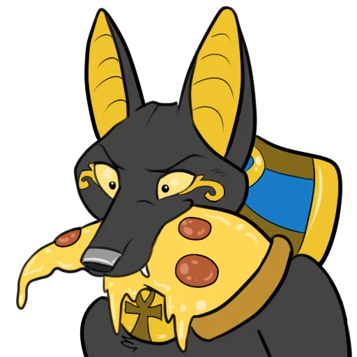 🍕 Стикер «Anubis» для Telegram