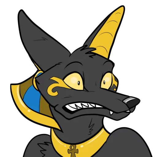 😫 Стикер «Anubis» для Telegram