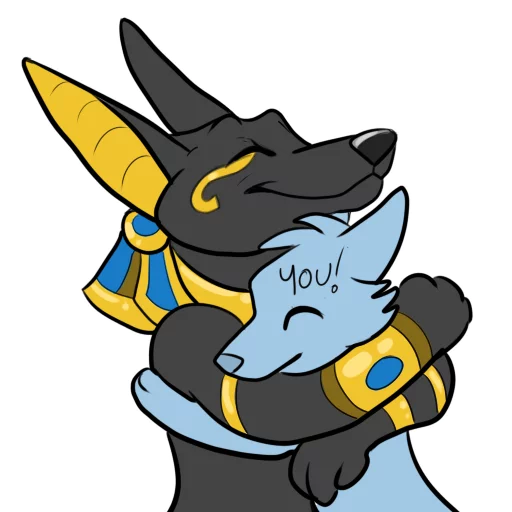 🤗 Стикер «Anubis» для Telegram