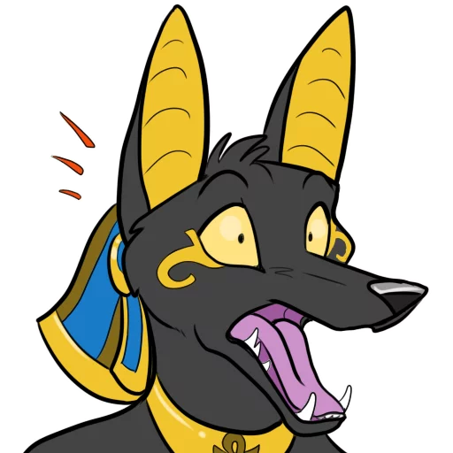 😯 Стикер «Anubis» для Telegram
