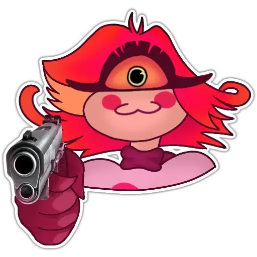 🔫 Стикер «Niffty the Demon» для Telegram