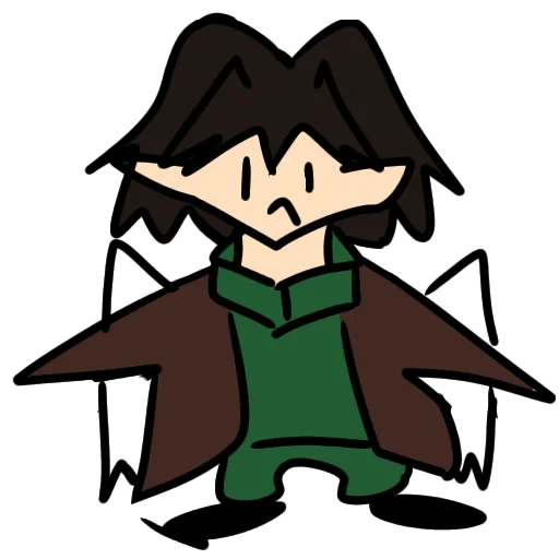 ☹️ Стикер «Рисованный челик» для Telegram