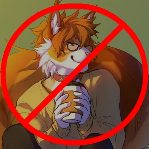 🚫 Стикер «Анти-Фурри» для Telegram