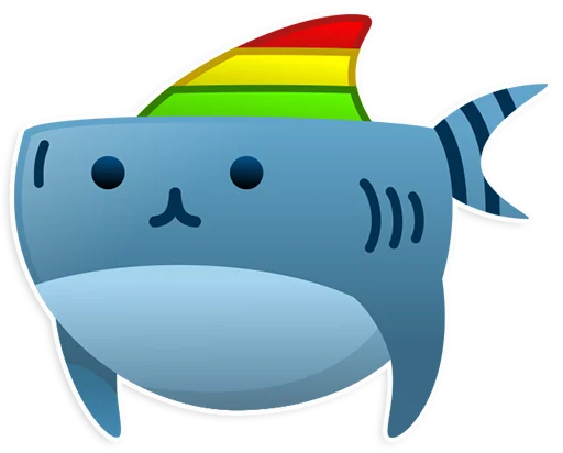 🙃 Стикер «AntiLand Shark» для Telegram