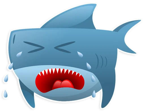 😭 Стикер «AntiLand Shark» для Telegram
