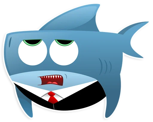 🙄 Стикер «AntiLand Shark» для Telegram