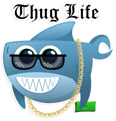 😎 Стикер «AntiLand Shark» для Telegram
