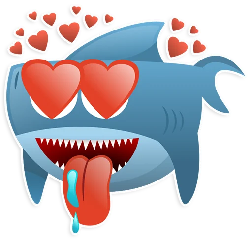 😍 Стикер «AntiLand Shark» для Telegram