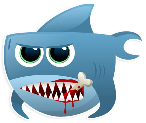 Стикерпак AntiLand Shark для Telegram
