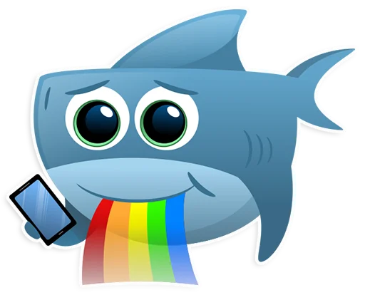 🌈 Стикер «AntiLand Shark» для Telegram