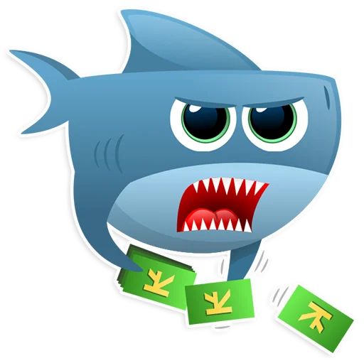 🤑 Стикер «AntiLand Shark» для Telegram