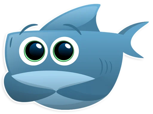 🤐 Стикер «AntiLand Shark» для Telegram