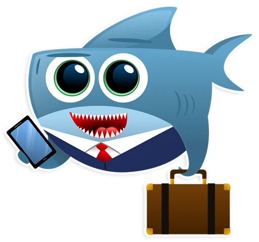 🤓 Стикер «AntiLand Shark» для Telegram