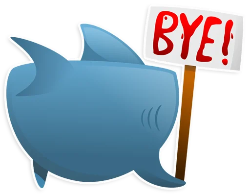 👋 Стикер «AntiLand Shark» для Telegram