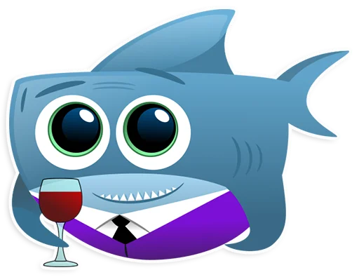 🥂 Стикер «AntiLand Shark» для Telegram