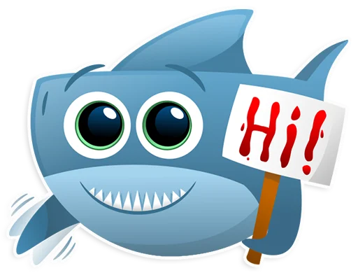 ✋ Стикер «AntiLand Shark» для Telegram