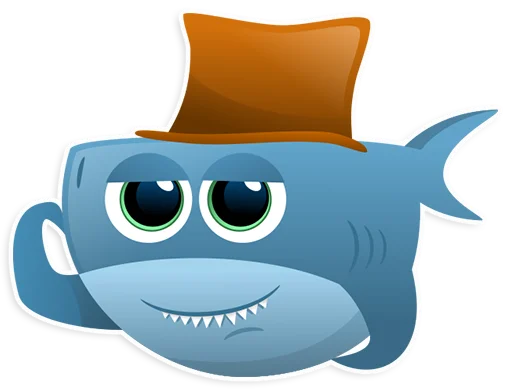 🤔 Стикер «AntiLand Shark» для Telegram