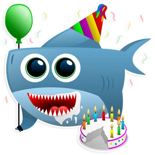🥳 Стикер «AntiLand Shark» для Telegram